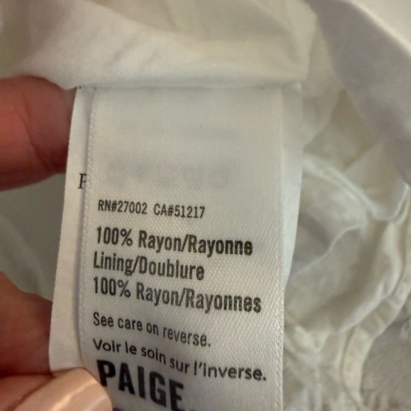 PAIGE White Mini Dress with Flutter Sleeves - Picture 4 of 14